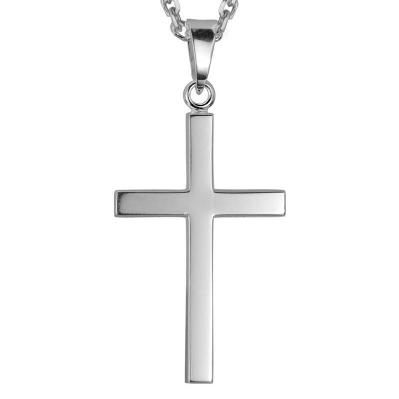 Sterling Silver Simple Cross by The Little Jewel