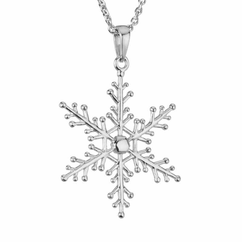 Sterling Silver Snowflake Pendant by The Little Jewel