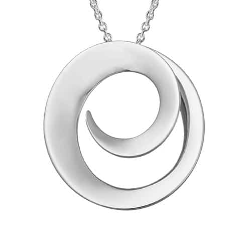 Sterling Silver Swirl Necklace by The Little Jewel