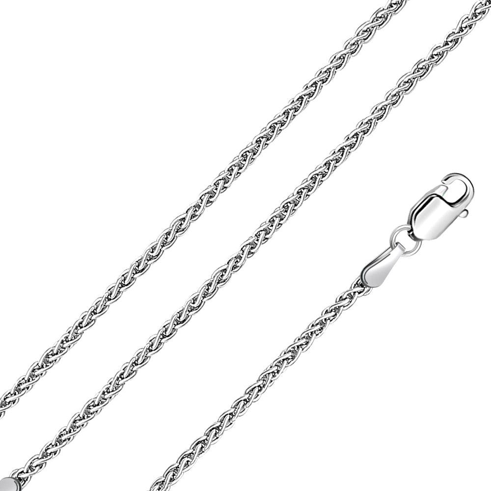Sterling Silver 2.5mm Wheat Link Chain