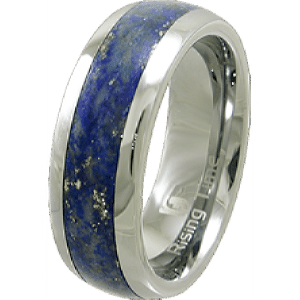 Tungsten Lapis Lazuli Ring by Rising Time