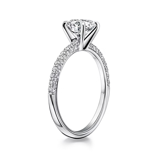 18K Yellow Gold 1 Carat Diamond Engagement Ring