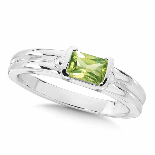 Sterling Silver Peridot Essentials Ring by SDC Creations